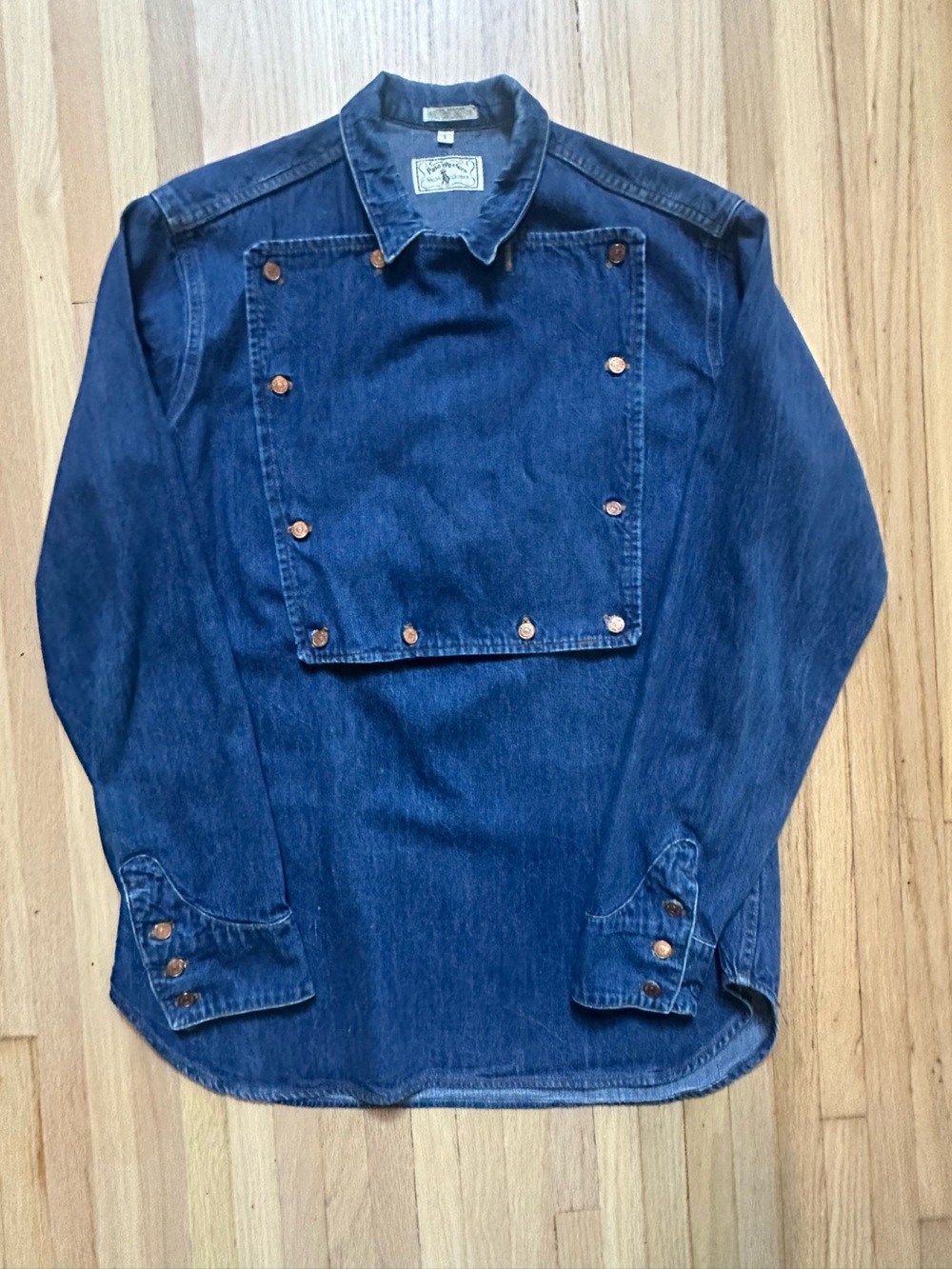 RARE Vintage 1970s Ralph Lauren Denim Popover Shirt